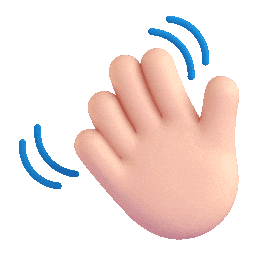 Emoji de una mano saludando
